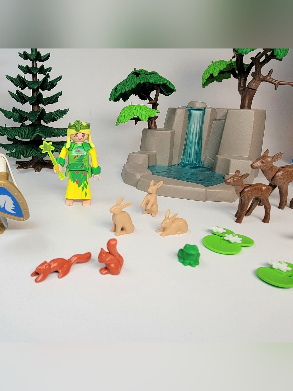 Playmobil 3896 Fairy's Waterfall Magic Forest Unicorn Knight - Complete - Picture 7 of 16